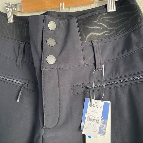NEW Roxy Rising High Snow Pants Black - Picture 6 of 9